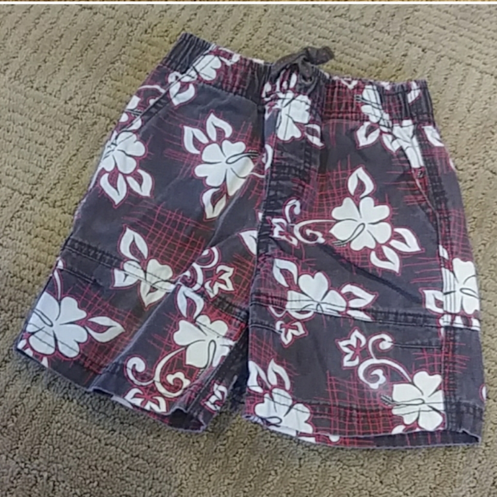 Carters Hawaiian Washed Look Shorts, 24mos